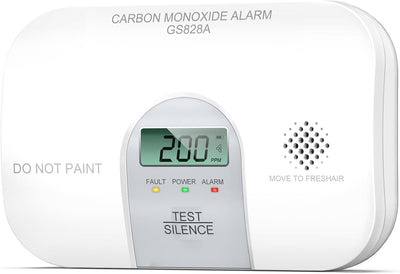 Carbon Monoxide Detectors, 10 Year Product Life CO Detector with LCD Digital Display and Sound Warning, ETL Listed