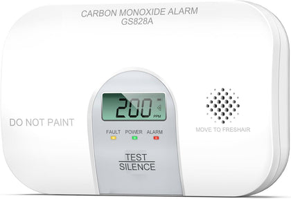 Carbon Monoxide Detectors, 10 Year Product Life CO Detector with LCD Digital Display and Sound Warning, ETL Listed