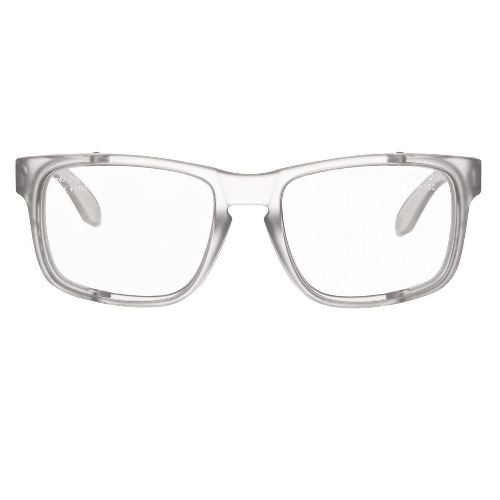 CRYSTAL Clear Full Lens Reading Safety Glasses +2.0 Dioptre