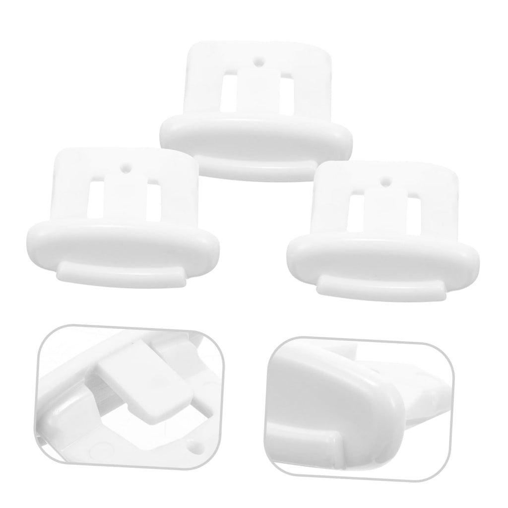 5 Pack Dishwasher Rack Slide End Cap Replacement White Plastic