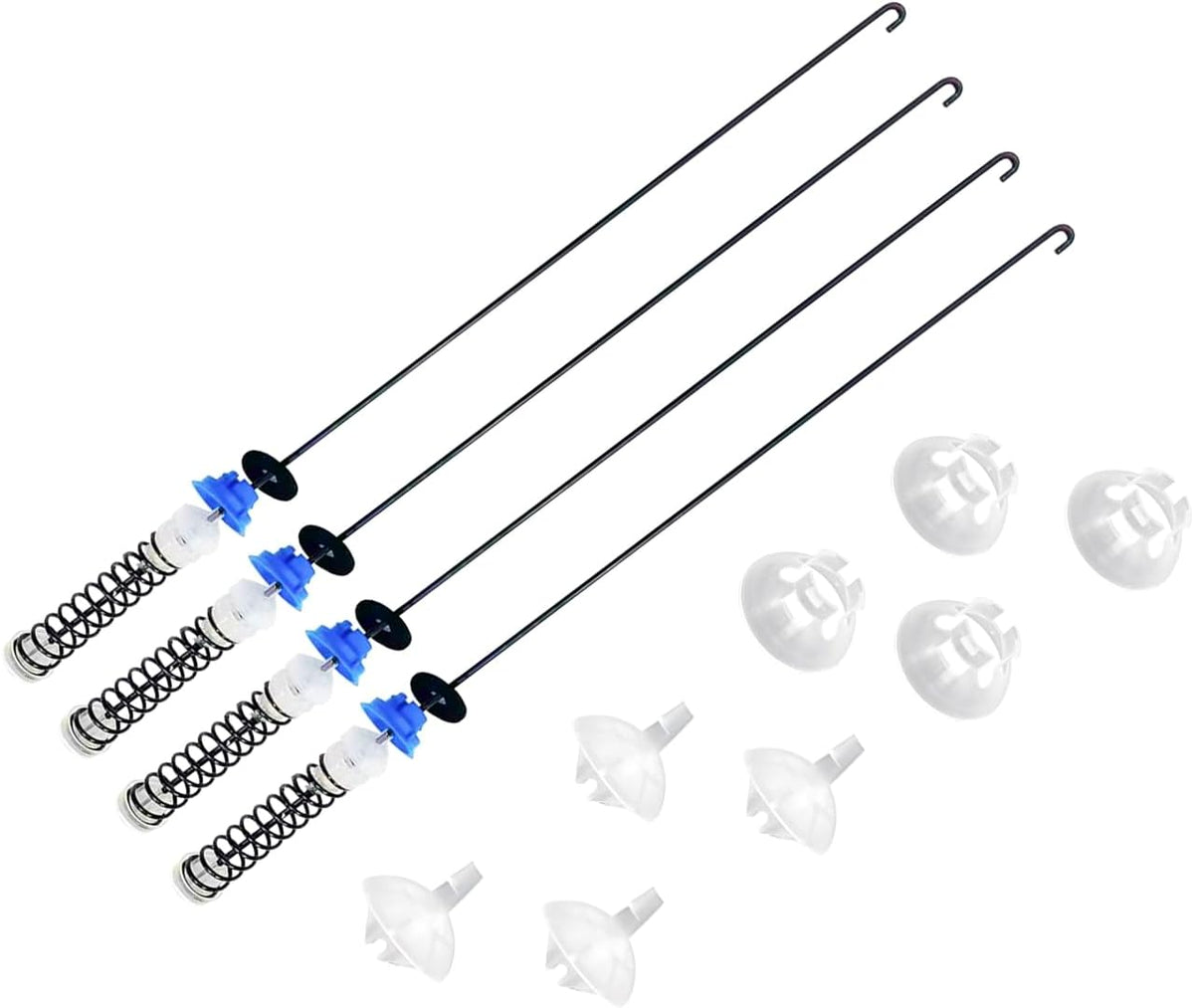 Upgraded Washer Suspension Rod Kit Replacement for Whirlpool WTW4655JW1 WTW4655JW2 WTW4850HW0 WTW4850HW1 WTW4850HW3 WTW4855HW0 WTW4855HW1 WTW4855HW2 WTW4855HW3 WTW4950HW0 WTW4950HW1 WTW4950HW2