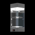 Electric Rotating Display Case Lockable Acrylic Jewelry Display Case Modern Collection Storage Display Cabinet