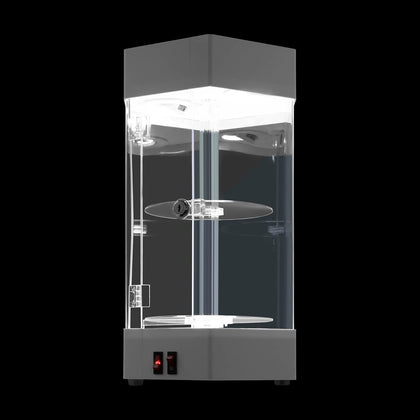 Electric Rotating Display Case Lockable Acrylic Jewelry Display Case Modern Collection Storage Display Cabinet