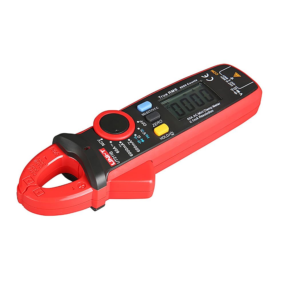 UNI-T AC/DC Digital Mini Clamp Meter 6000 Counts True RMS 60A Ammeter