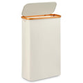 Slim Laundry Hamper,Narrow laundry Hamper with Lid,60L Hamper for Laundry,Dirty Cloth Hamper with Bamboo Handle for