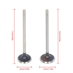 Silscvtt Intake Air-out Engine Valves Replacement for Mini Cooper 2007-2016