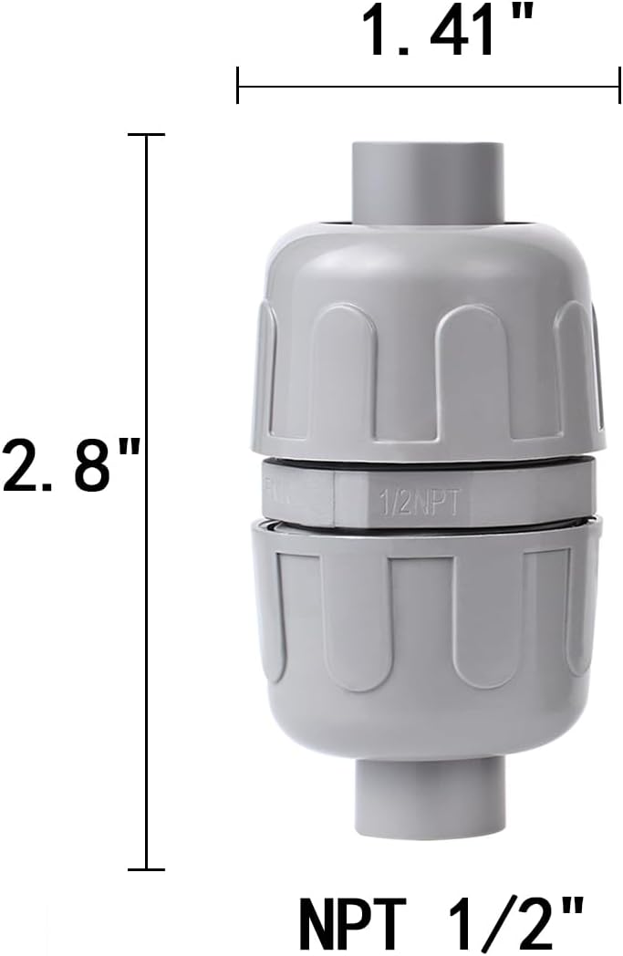 (1 Pcs) NPT 1/2 Double Conduit Liquid-Tight Connector Straight | Extend Repair Conduit Runs, Quick Connect Same Size