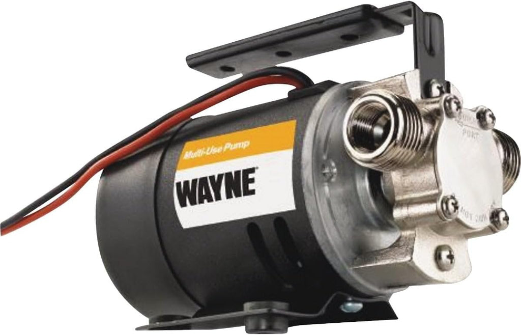 WAYNE PC1-12V Bronze Plated Portable Transfer Pump - Up to 350 Gallons Per Hour - Portable Multi-Use Pump