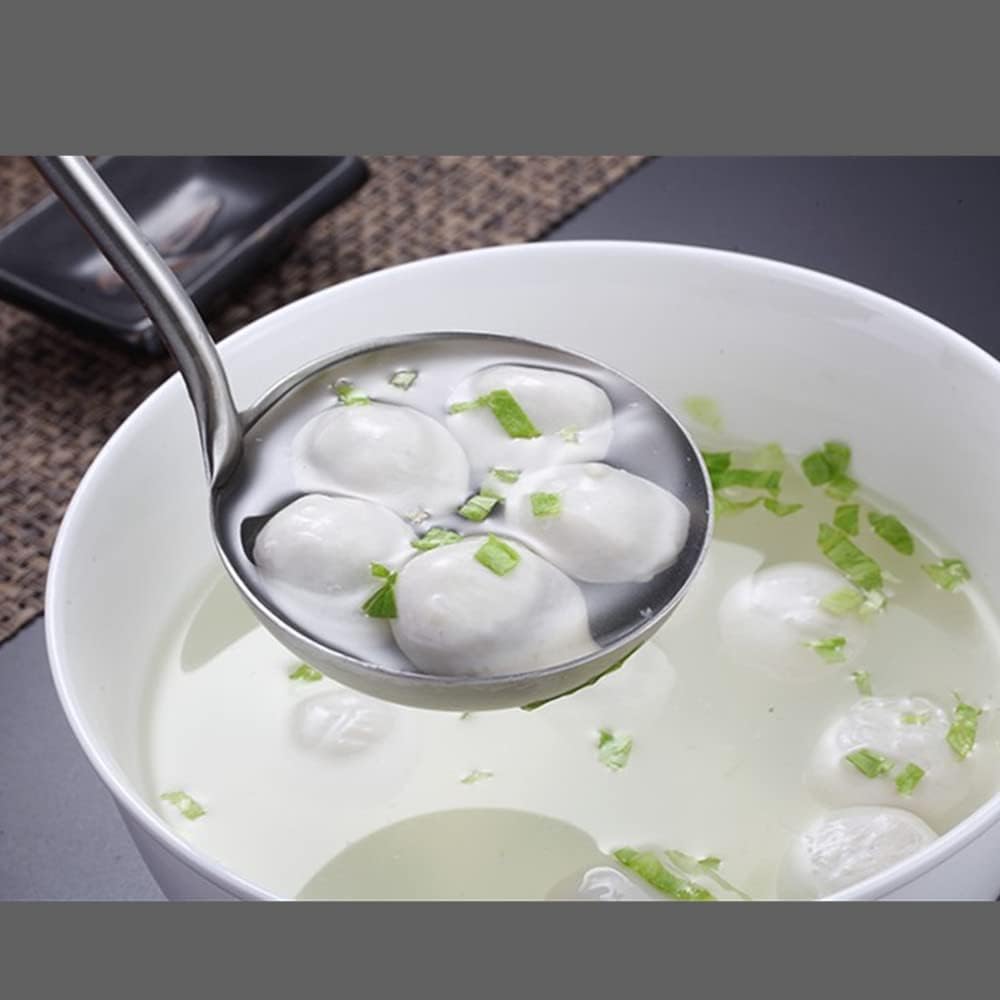 Soup Ladle Stainless Steel Scoop Spoon 304 Stainless Steel Utensils for Cooking with Anti-Scald Design kitchen tool