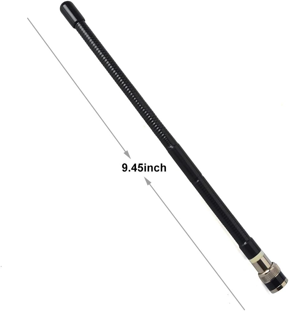27MHz BNC Rubber Handheld CB Radio Antenna for BNC Cobra Midland Uniden | 26-29MHz,2-pack,9.45-inch rubber duck