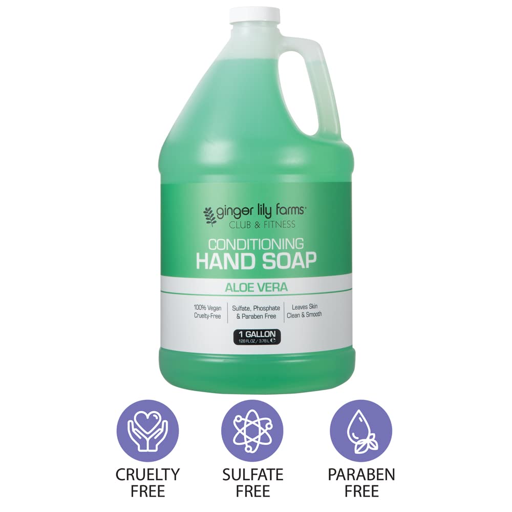 Club & Fitness Hand Soap, 128oz, Aloe Vera
