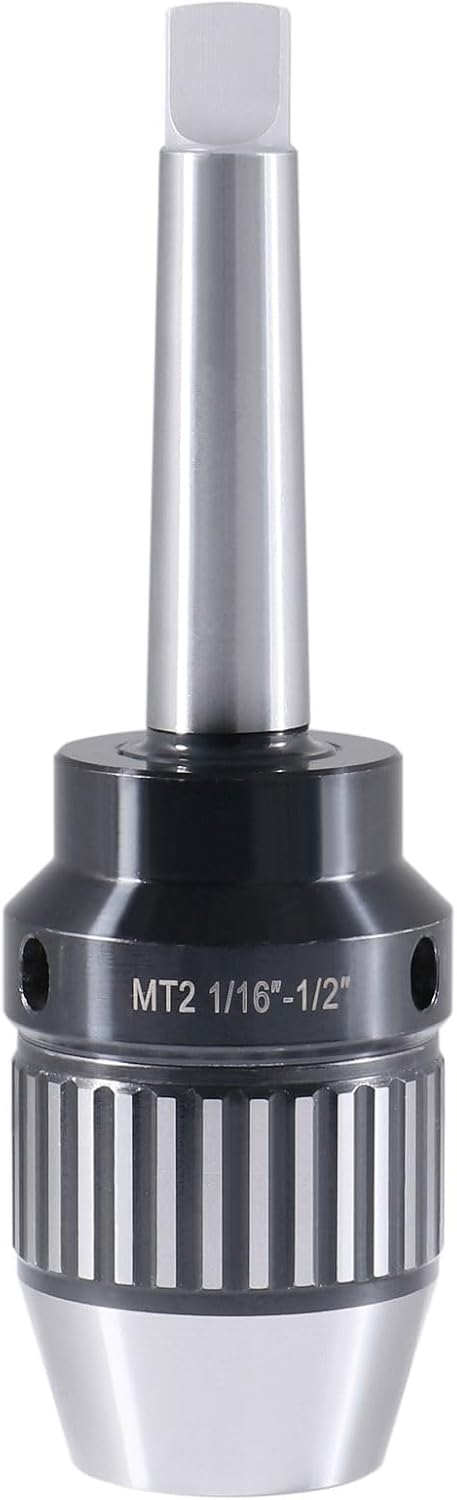 CanCNC MT2 Keyless Drill Chuck, 1/16-1/2in, Integrated Shank, 0537-1202