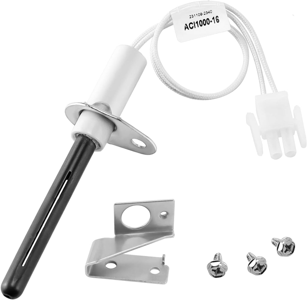 Cenipar 903110A 903110 Furnace Hot Surface Ignitors with Plug, Round Silicon Nitride Universal Hot Surface Igniter Kit Replacement for Nordyne Furnace Igniters 903110
