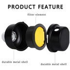 2 Pcs 20mm Air Compressor Silencer Filter, 1/2"Thread Intake Filter Noise Muffler