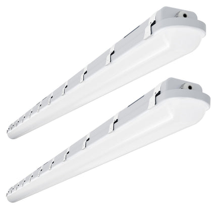8FT LED Vapor Tight Light 120/100/80W Options, 0-10V Dimmable - 2Pack