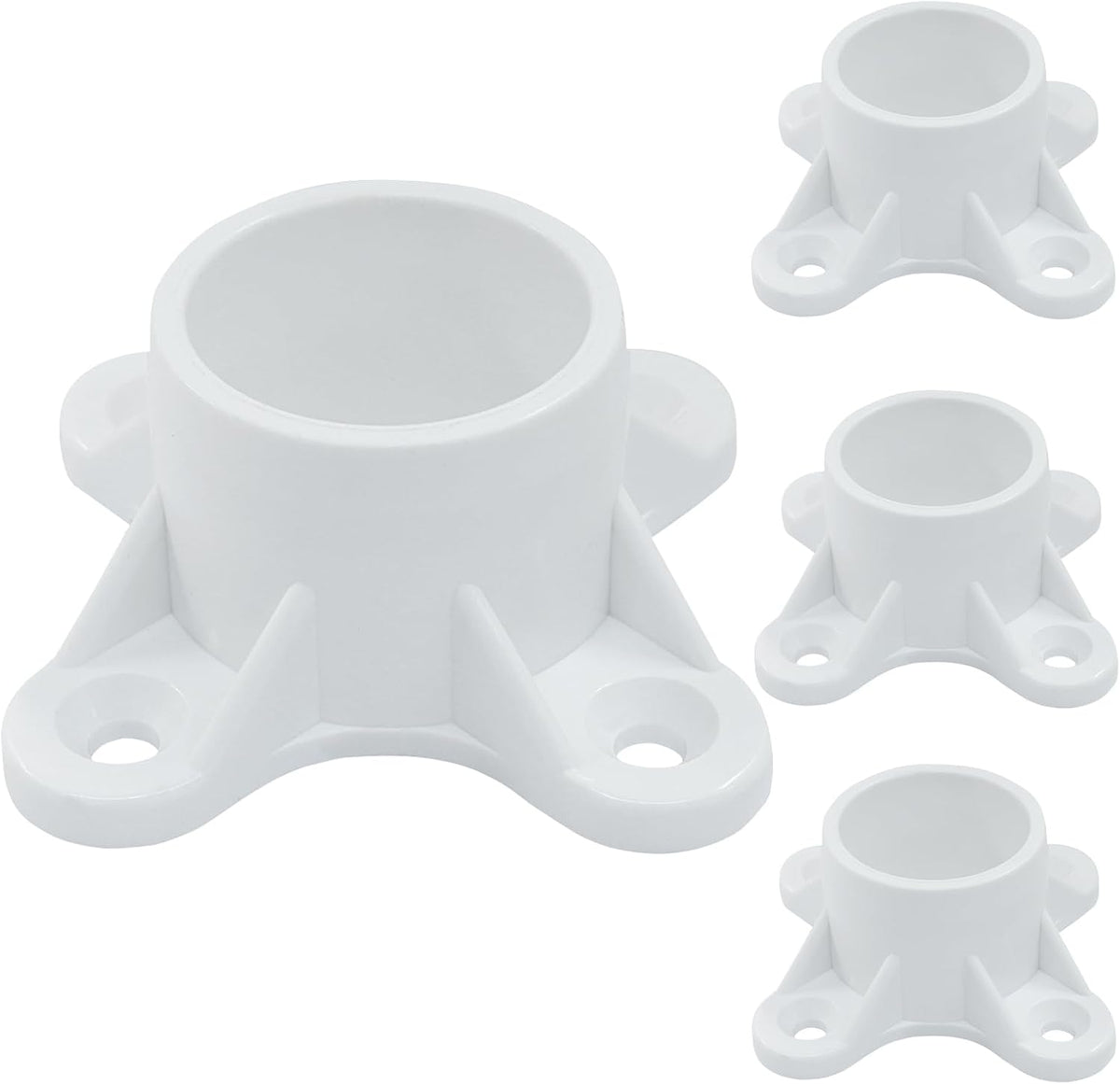BokWin 4 Packs 3/4 Inch PVC Flange