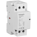 Hofwgele HCH8s-63 DC Contactor 24V Coil 63A 2NO 2 Pole Universal Circuit Control Automatic Modular Contactor Household Circuit Control Din Rail Mount 2Pole 24V DC Coil contactor