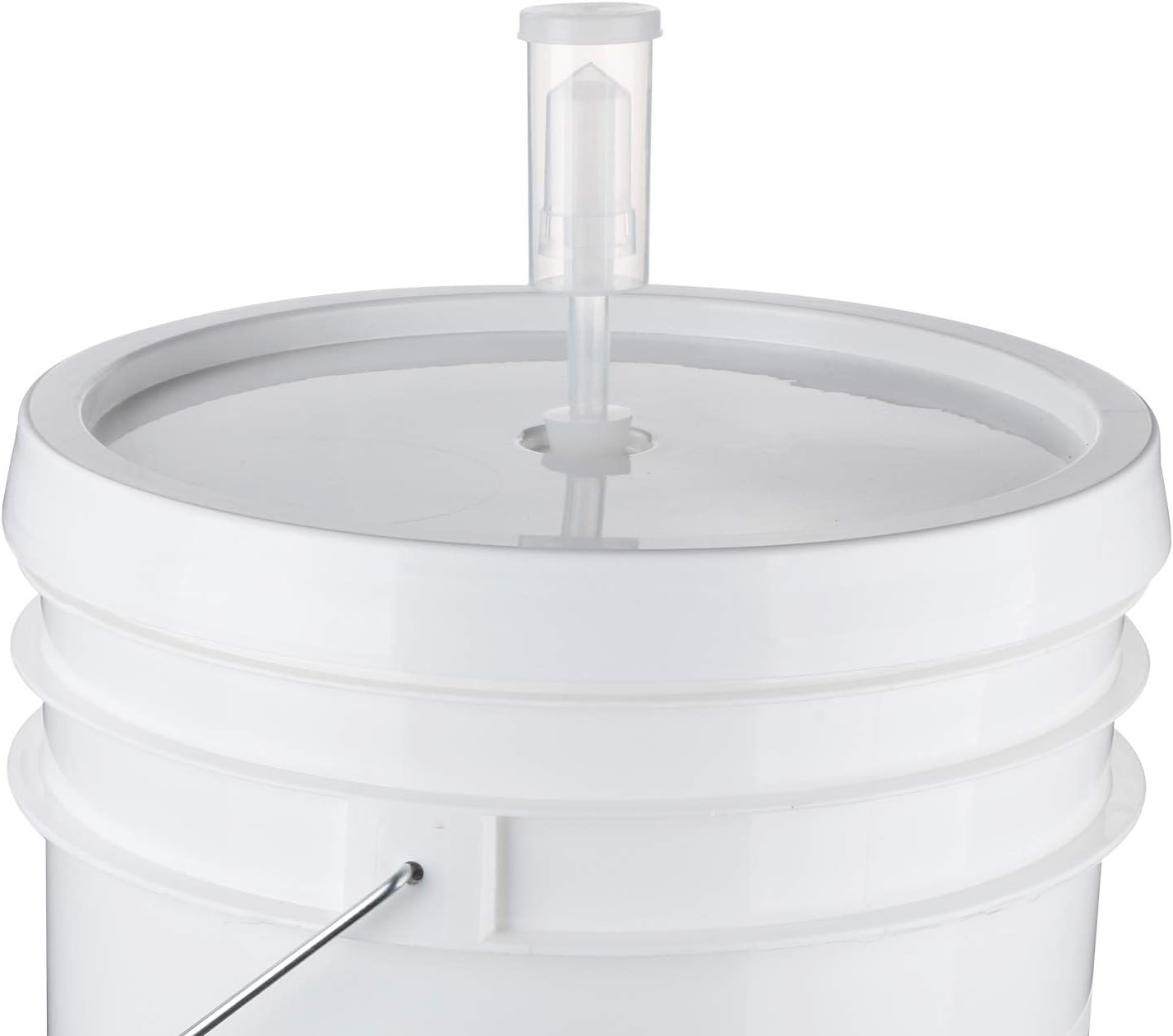 2-Pack Plastic Fermenter - 6.5 Gallon Food-Grade Fermenting Bucket Homebrewing Fermentor with Spigot and Airlock