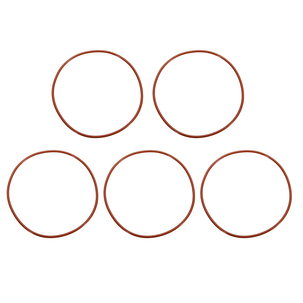 DEFANEX 5Pcs Silicone O-Ring VMQ Sealing 4" ID 4-3/16" OD 3/32" Width