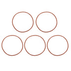 DEFANEX 5Pcs Silicone O-Ring VMQ Sealing 4" ID 4-3/16" OD 3/32" Width
