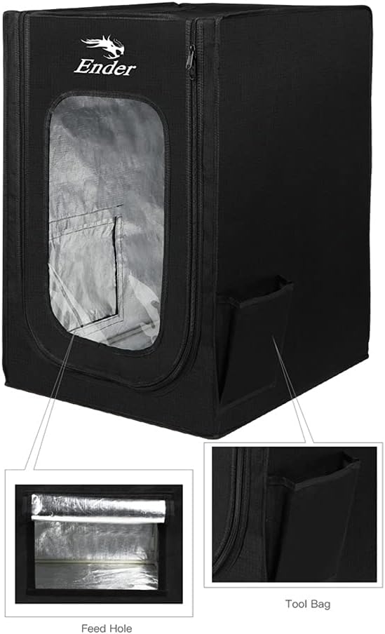 Creality 3D Printer Enclosure Fireproof and Dustproof Tent Constant Temperature Protective Cover Room for Creality