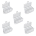 5Pcs 9V Battery Storage Case Organizer Box Holder, Transparent