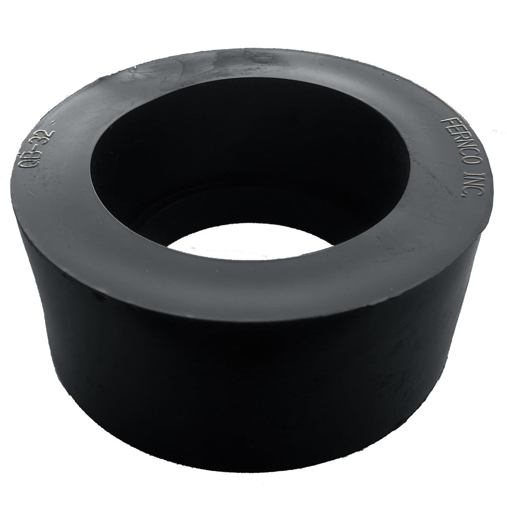 Fernco PQB-32 Flexible PVC Bushing, 3" x 2", Black