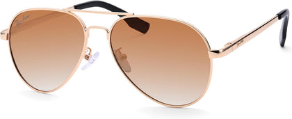 Polarized Aviator Kids Sunglasses for Girls Boys Age 3-18, Petite Aviator Frame for Small Face Juniors, 52MM