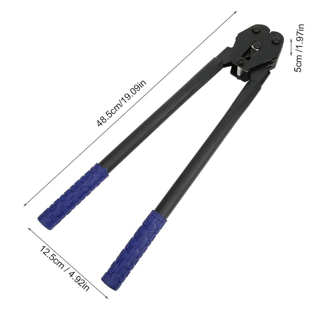 Manual 16-19mm PP PET Strap Crimper Pliers (Blue)