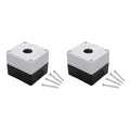 22mm Push Button Control Station Box, Single Hole Enclosure 2 Pack