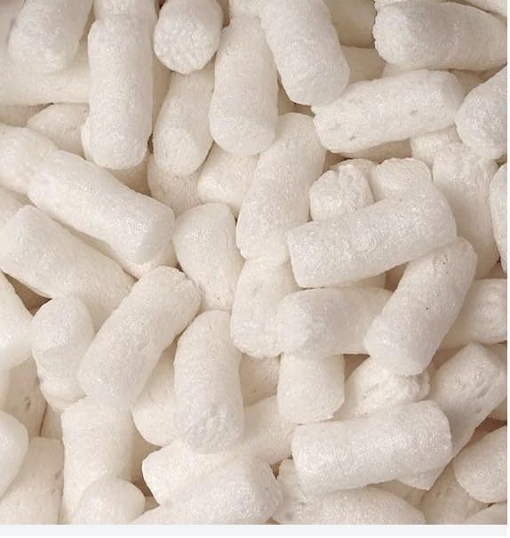 1 Cubics Biodegradable Packing Peanuts, 1 Pack