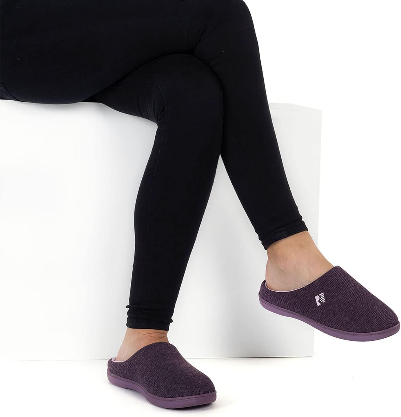 Women's Original Two-Tone Memory Foam Slipper | Slip-on, Indoor/Outdoor, House Use, Non-Slip, Machine Washable