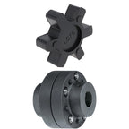 eMagTech 4PCS L075 Solid Jaw Coupling Elastomer Spider Insert NBR Rubber 44.5x12mm for Pumps Fans Motors