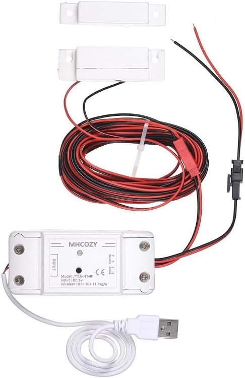 5V WiFi Smar Garage Door Opener Remote Controller,Monitor Garage Open Close Status by Phone Tuya app