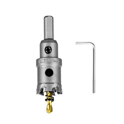 SALI 1" (26mm) TCT Hole Saw Kit Tungsten Carbide Tipped Hole Saw Drill Bit with Titanium-Plated Pilot Drill bit for Metal, Stainless Steel, Iron, Wood, Plastic