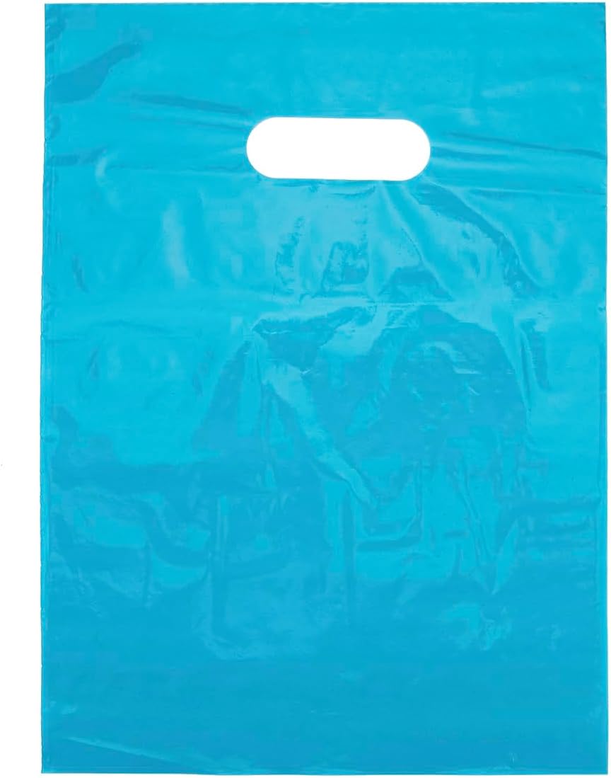 Teal Blue Plastic Merchandise Bags (9x12) - Pack of 1,000