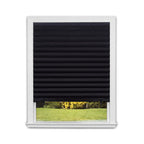 No Tools Original Blackout Pleated Paper Shade Black, 36" W x 72" L, 6 Pack