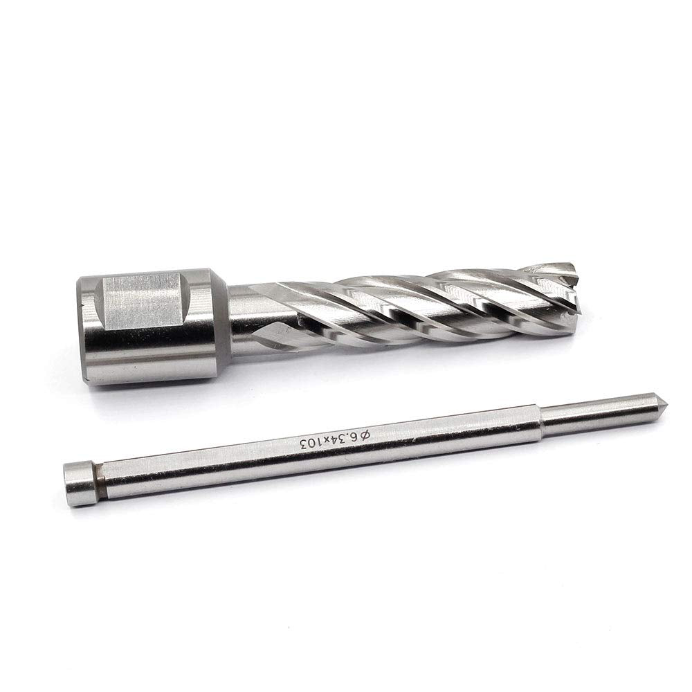 Annular Cutter JESTUOUS 3/4 Inch Weldon Shank 1/2 Cut Dia 2 Cut Depth