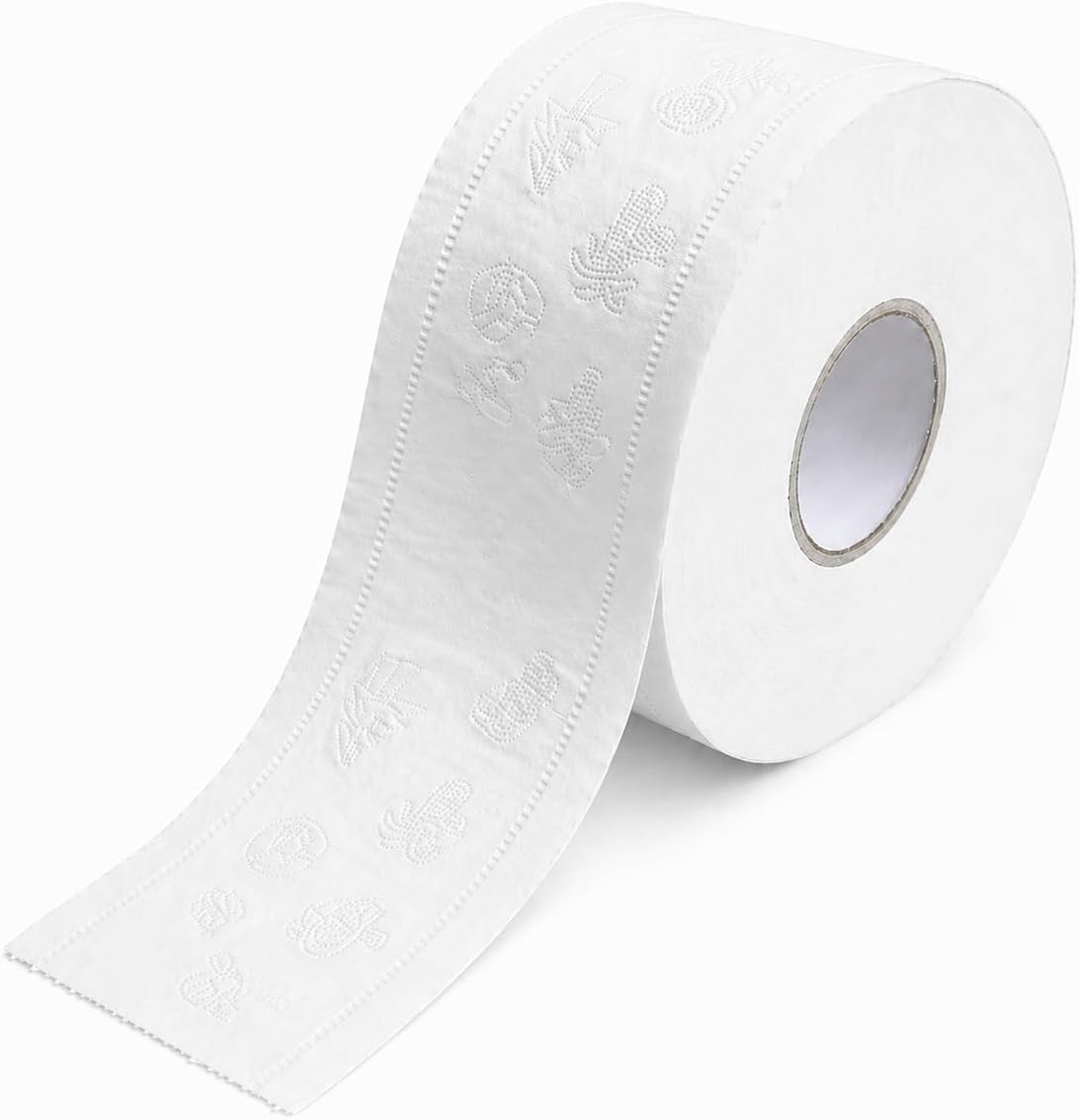 9" Jumbo Roll Toilet Paper: 4-Ply, 12 Rolls – For Commercial & Home Use
