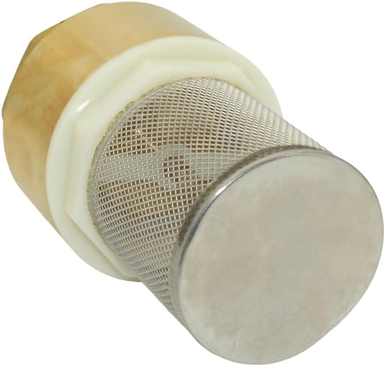 VARMHUS Brass Foot Valve with Filter, Check Valve for Water Pump, NPT Thread, Prevents Backflow (2inch)
