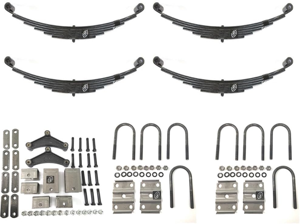 7,000 lbs. Double Eye Leaf Spring Tandem Trailer Axle Suspension Kit