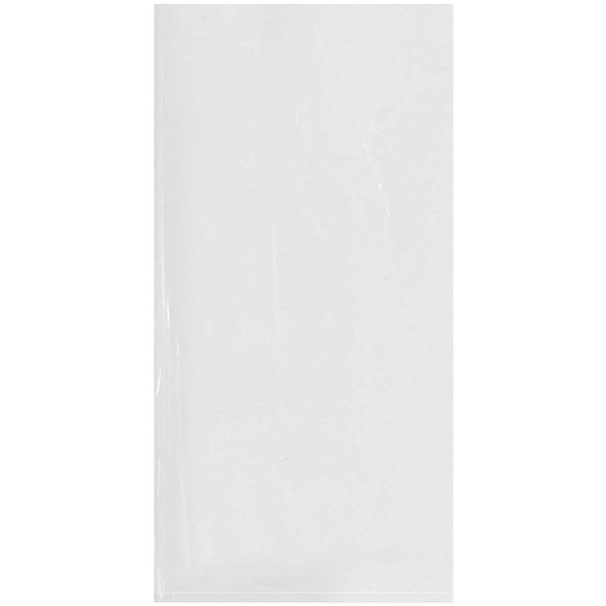 7 x 14 inch, 1.25 Mil Flat Open Clear Poly Bags (Pack of 100)