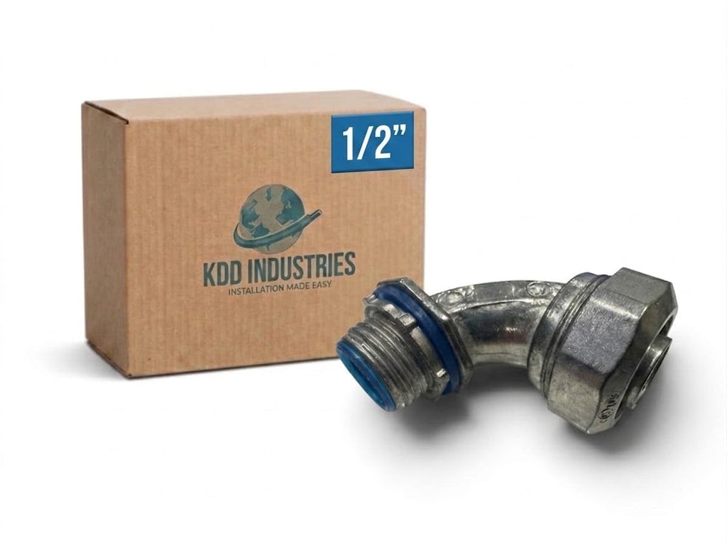 1/2" liquid tight connector 90 degree 20 pack