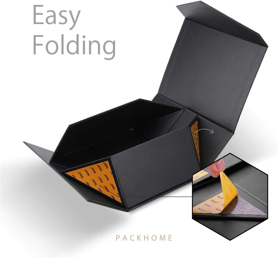 Black Gift Box 9x6.5x3.8in with Magnetic Lid
