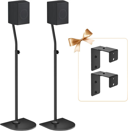Speaker Stands Pair for Samsung HW-Q990F/Q990H/Q990C/Q990D Rear Speaker Stand with Wall Mount - Height Adjustable