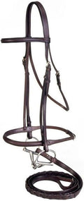 Silver Fox Raised Snaffle Bridle