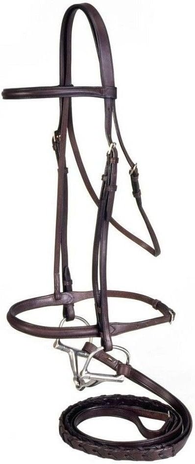 Silver Fox Raised Snaffle Bridle