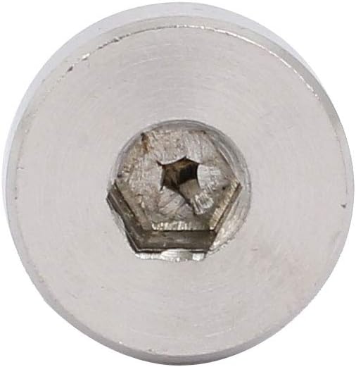 uxcell 10pcs 304 Stainless Steel Hex Socket Shoulder Bolt 8mm Dia 6mm L M6