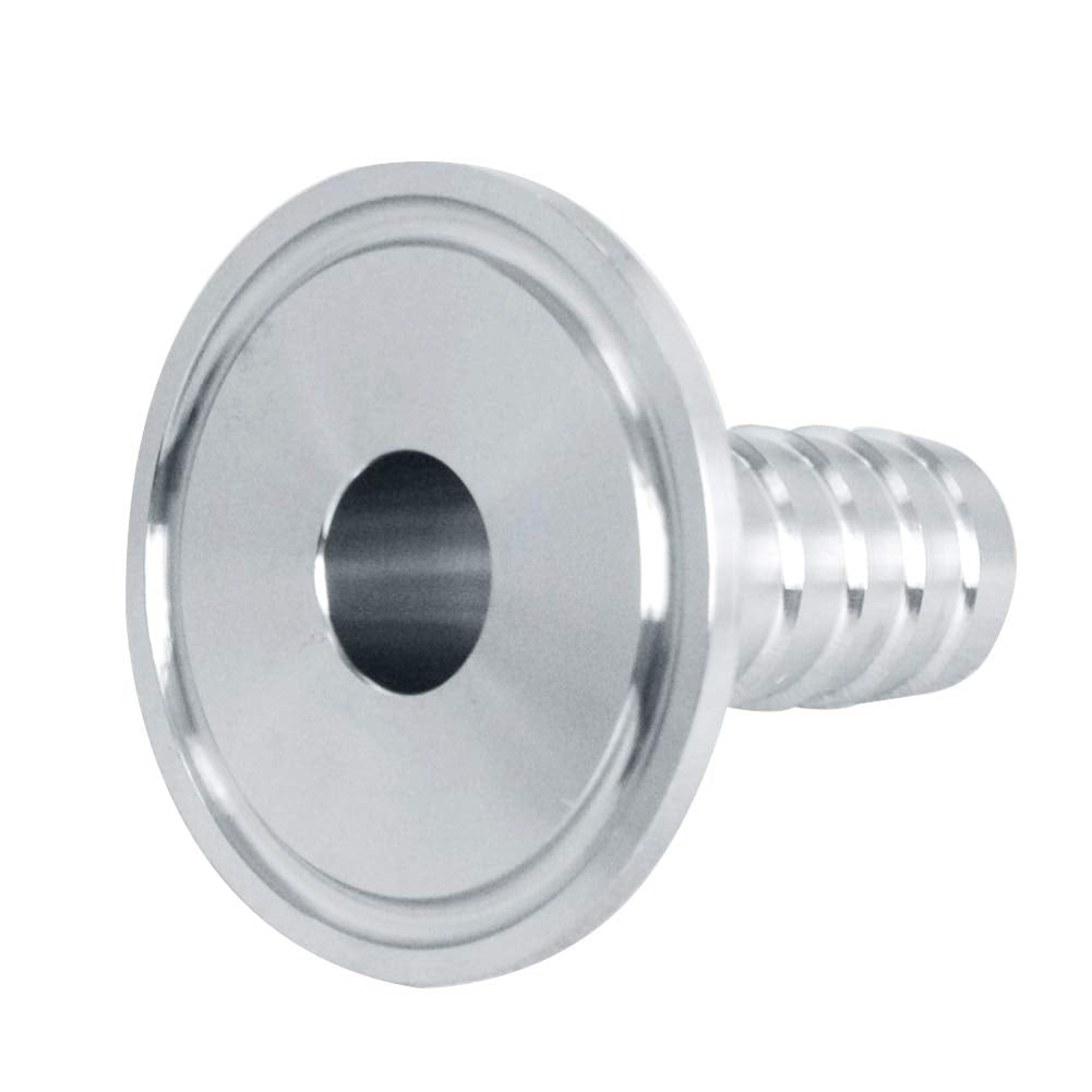 Beduan 1.5 Tri Clamp to 3/8 Barb Fitting Stainless Sanitary Brewing 2PCS