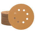 SUPBICCO 50 PCS 400 Grit 5 Inch 8 Hole Hook and Loop Sanding Discs